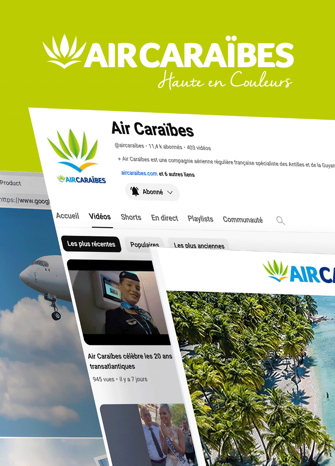 AIR CARAIBES stratégie Réseaux Sociaux AIR CARAIBES stratégie Réseaux Sociaux